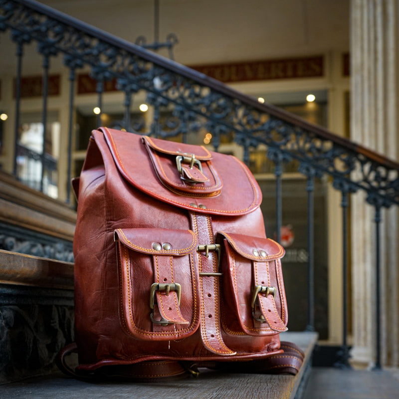 cute leather backpacks for work Victoria Small Cute Backpack
