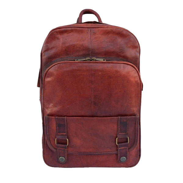designer leather 18 backpacks Designer Leather Laptop Backpack for Men Women 15-16 Inch — Classy Leather  Bags