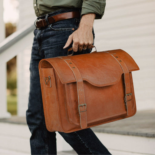 Shop Leather Crossbody Messenger Bag from Classy Leather Bags