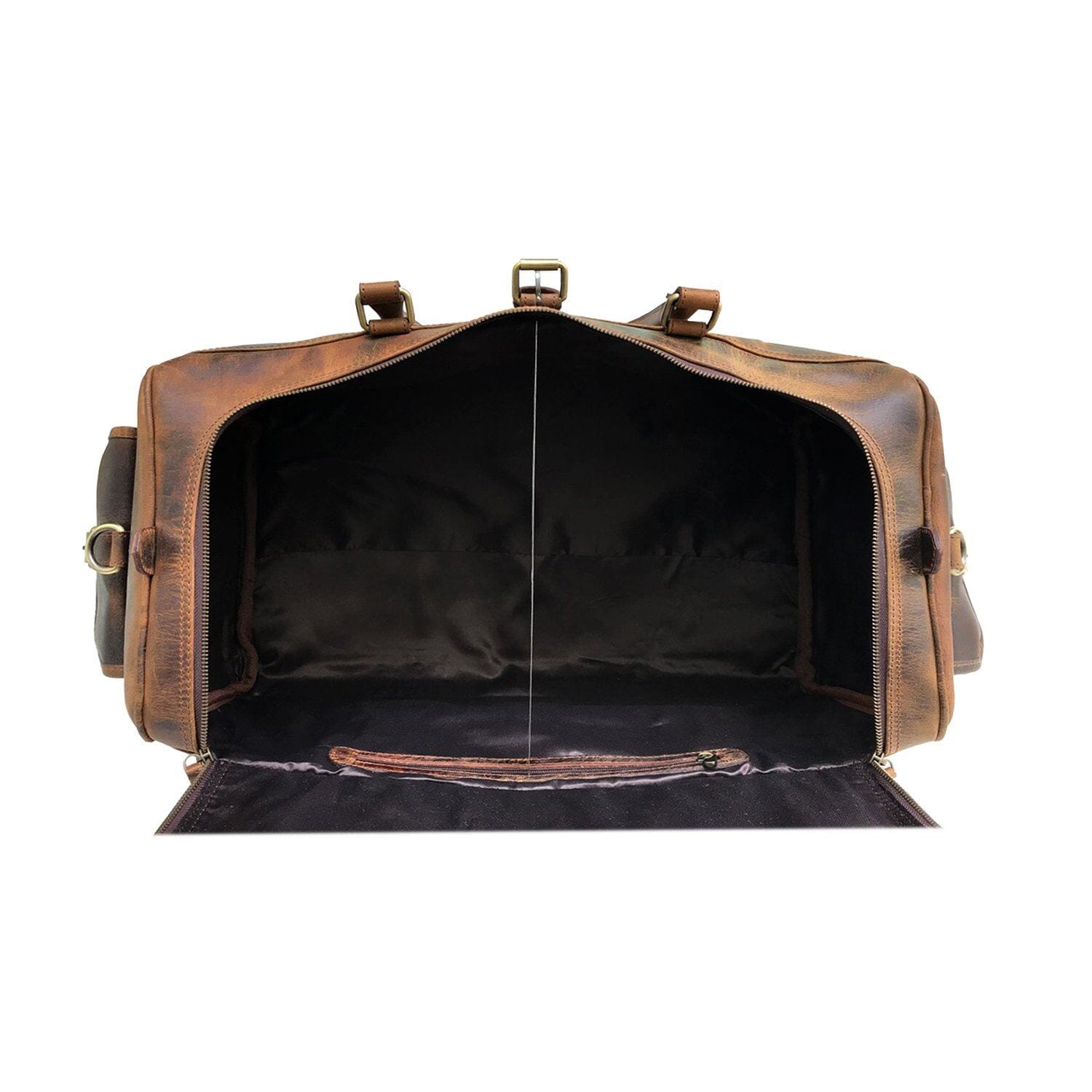 Buffalo Leather Travel Duffle Bag For Men Large Leather Bag