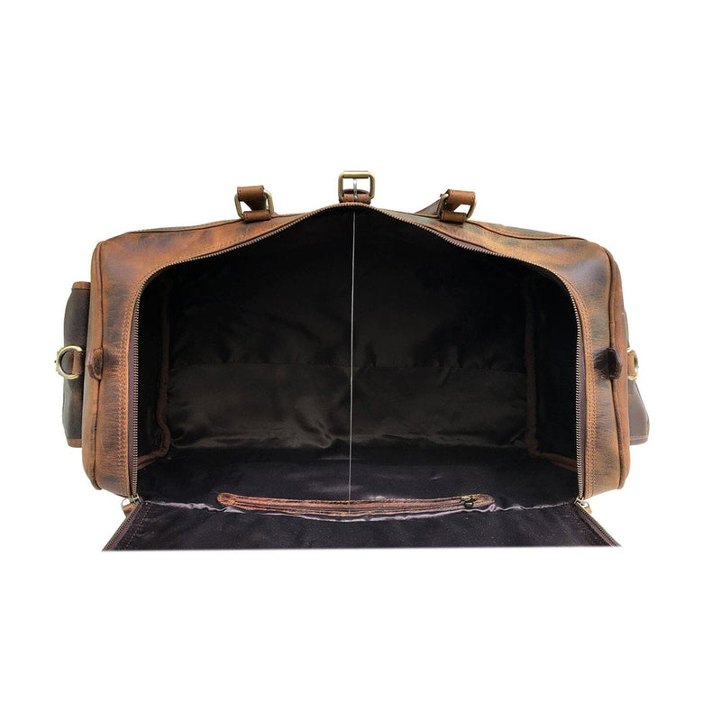 Buffalo Leather Travel Duffle Bag For Men Large Leather Bag — Classy Leather Bags