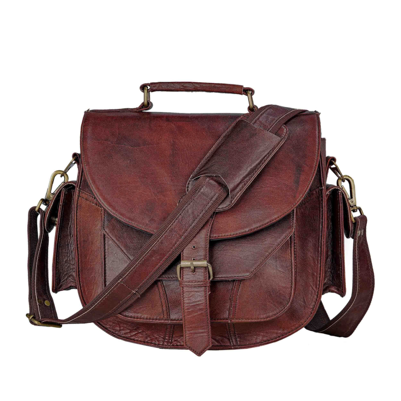 Halsman Leather Camera Satchel Bag | Genuine Leather Camera Bag ...