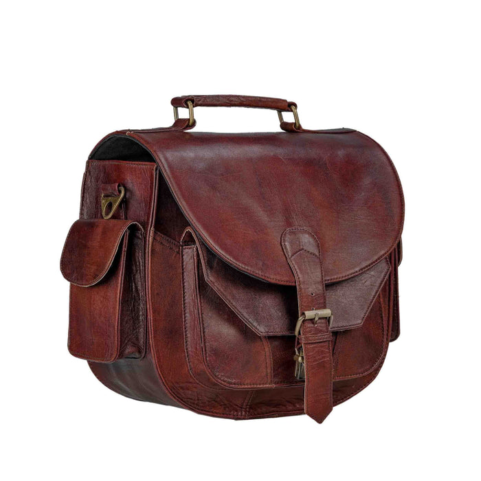 Halsman Leather Camera Satchel Bag | Genuine Leather Camera Bag ...