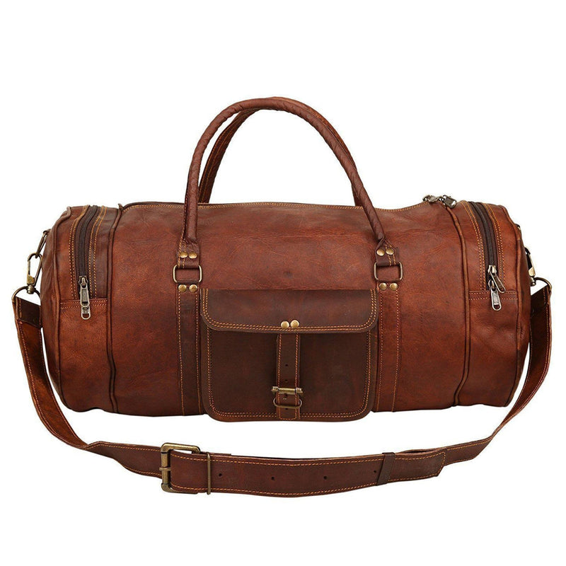 Leather Gym Travel Duffle Bags, 24 Inch, Genuine Leather Bags — Classy Leather Bags Leather Gym Travel Duffle Bags, 24 Inch, Genuine Leather Bags — Classy Leather Bags