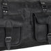 Oversized Black Leather Duffel Weekender Travel Bag Classy Leather Bags 