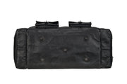 Oversized Black Leather Duffel Weekender Travel Bag Classy Leather Bags 