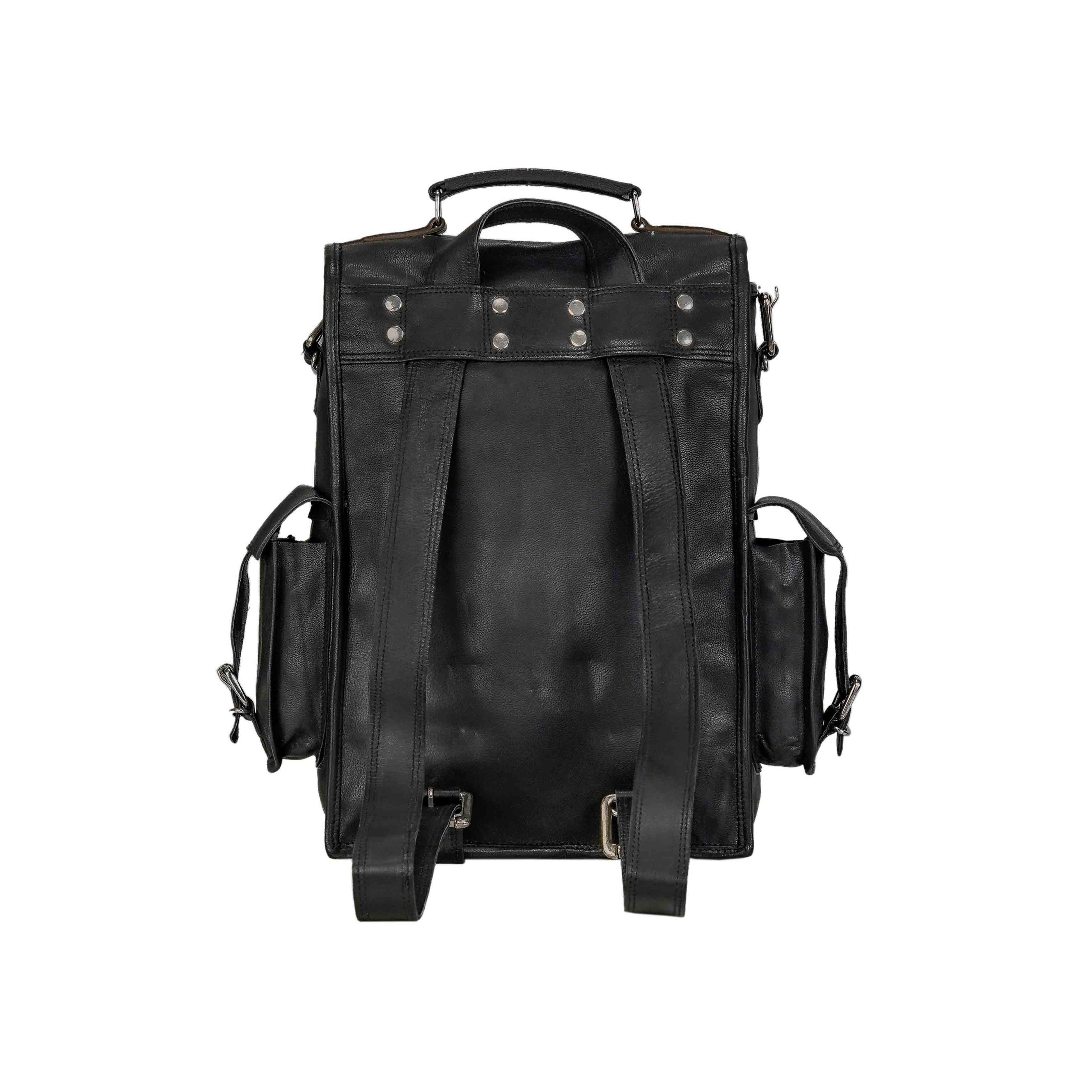 Harper Convertible Leather Backpack | Leather Messenger Backpack ...
