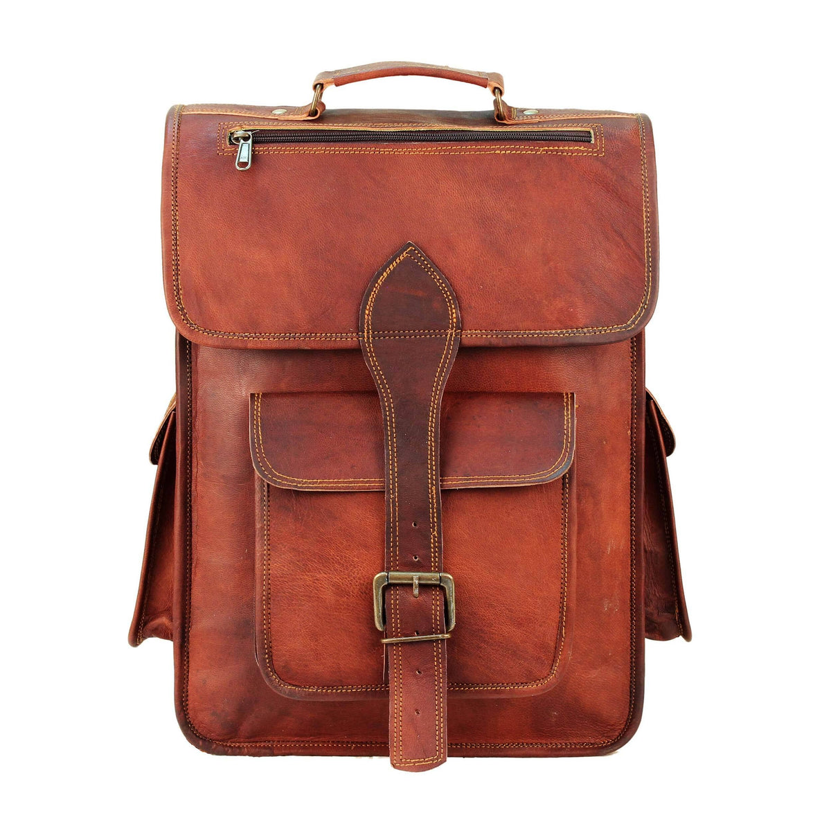Men's Laptop Leather Backpack