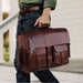leather laptop handbag