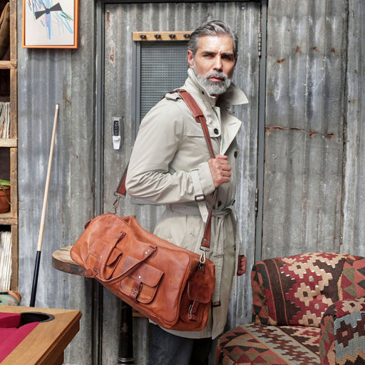 Distressed Men's Leather Messenger Bag | Laptop Messenger Bag — Classy  Leather Bags