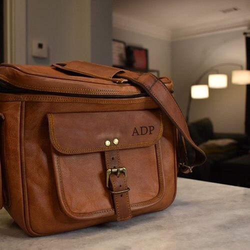 Monogrammed Leather Bags