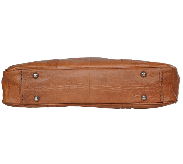 Vintage Brown Executive Leather Briefcase