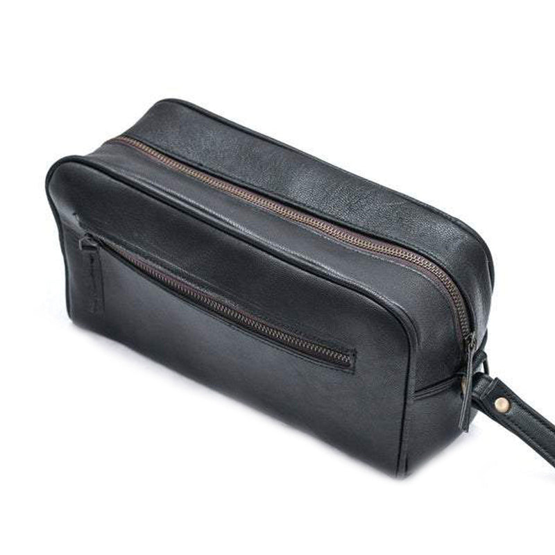 Personalized Leather Toiletry Bag from Classy Leather Bags
