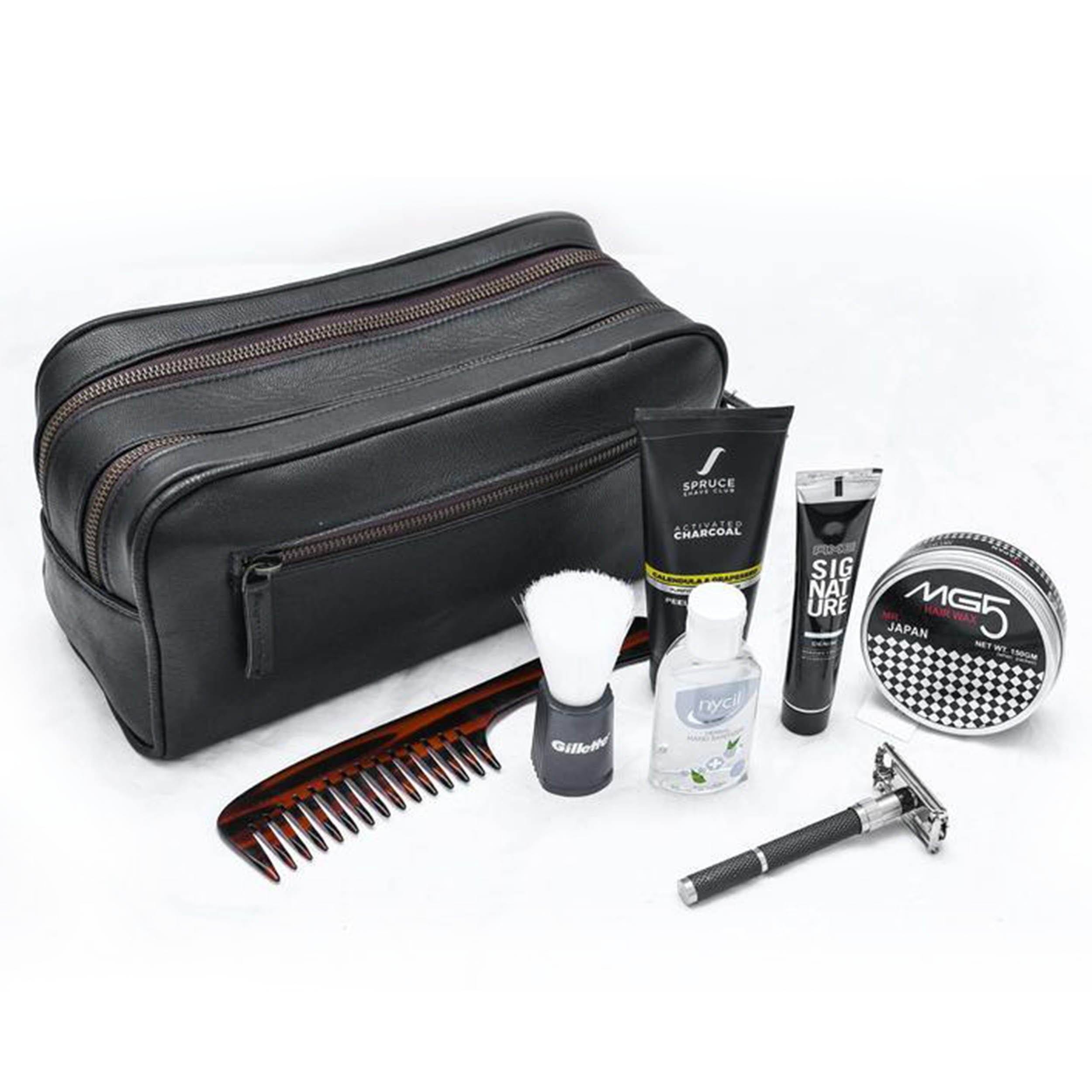 Classy Leather Bags Toiletry - Thumbnail 5
