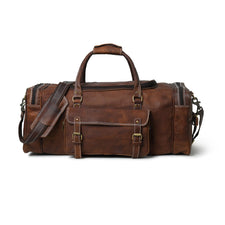 Walker Leather Weekender Bag | Leather Travel Duffle Bag — Classy ...