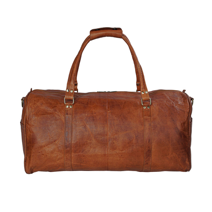 men's leather duffle bag