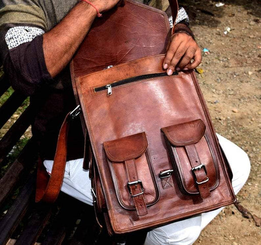 Buy Leather Bag Leather Bag Men Man Bag Man Purse Mens Bags Online in India  