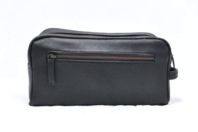 Personalized Leather Toiletry Bag from Classy Leather Bags