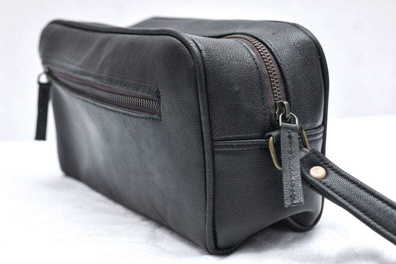 Personalized Leather Toiletry Bag from Classy Leather Bags