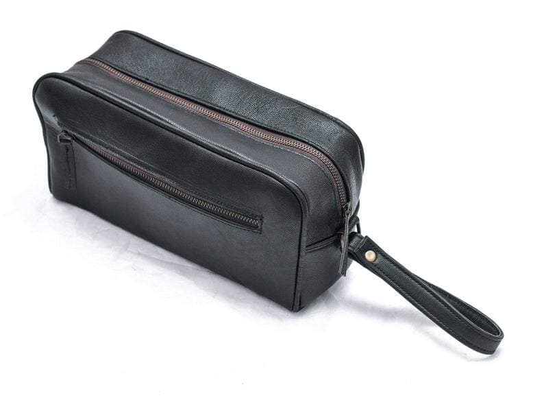 Personalized Leather Toiletry Bag from Classy Leather Bags