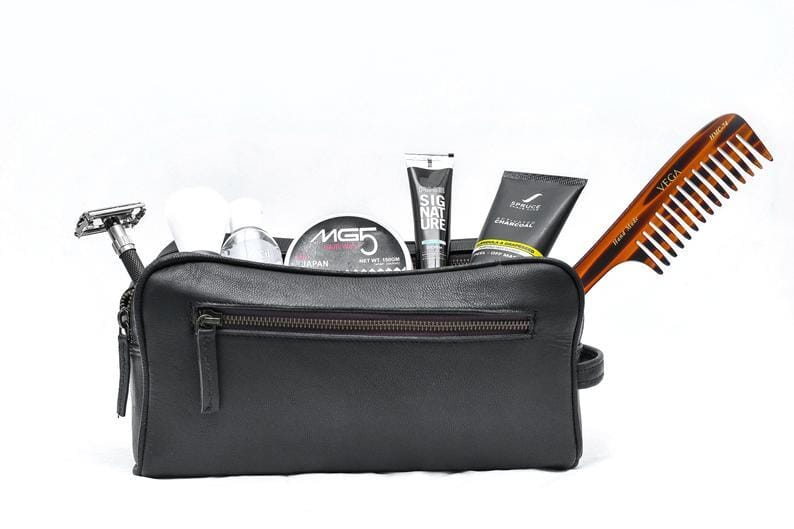 Shop Leather Toiletry Travel Bag from Classy Leather Bags