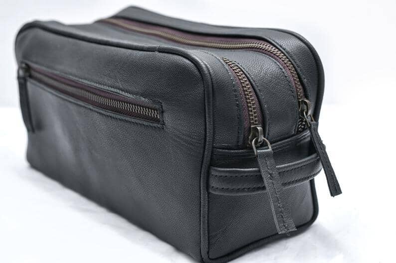 Classy Leather Bags Toiletry - Thumbnail 3