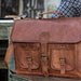 Leather Satchel Laptop Crossbody Messenger Bag