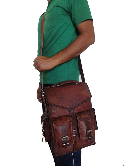 Convertible Leather Book Bag, Leather Backpack