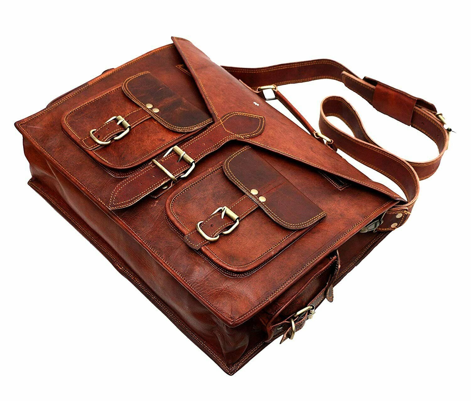 Classy Leather Bags Lawyer Briefcase - Thumbnail 4