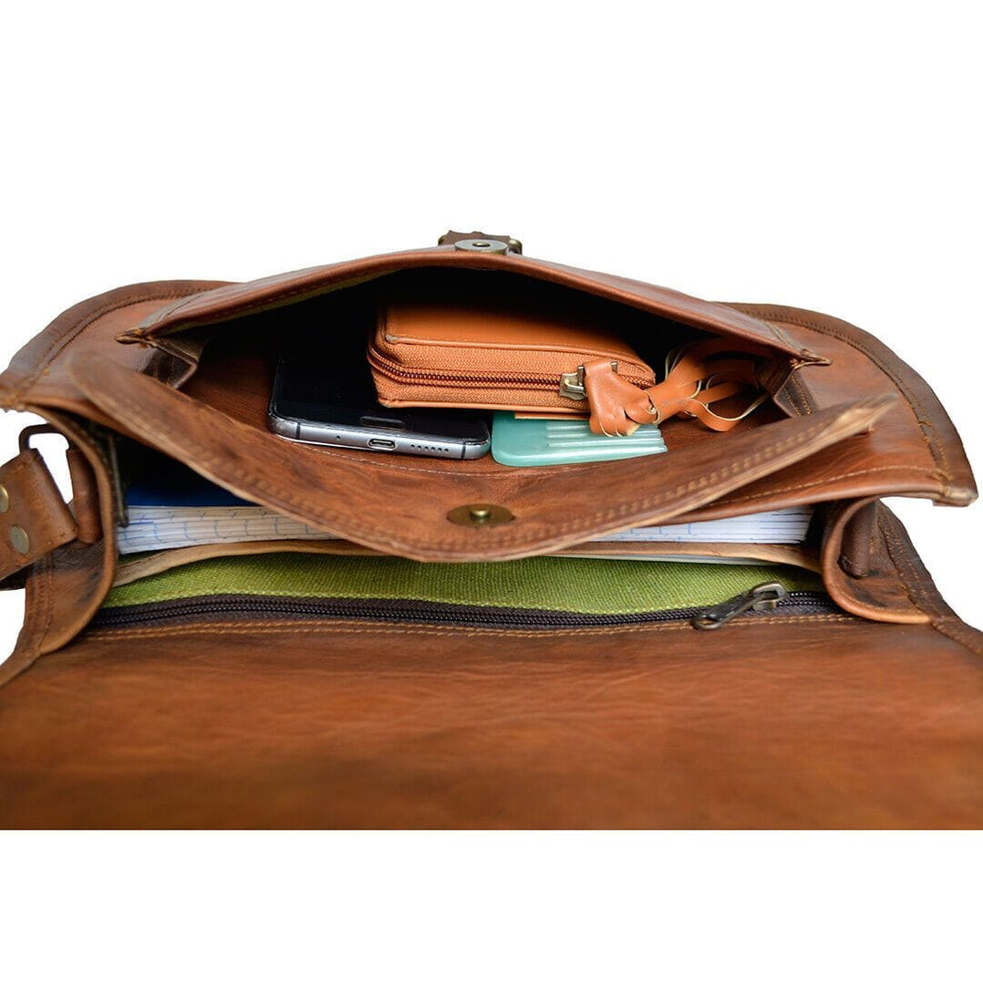 Sierra Leather Satchel Bag | Handmade Women's Leather Satchel Bag- CLB ...