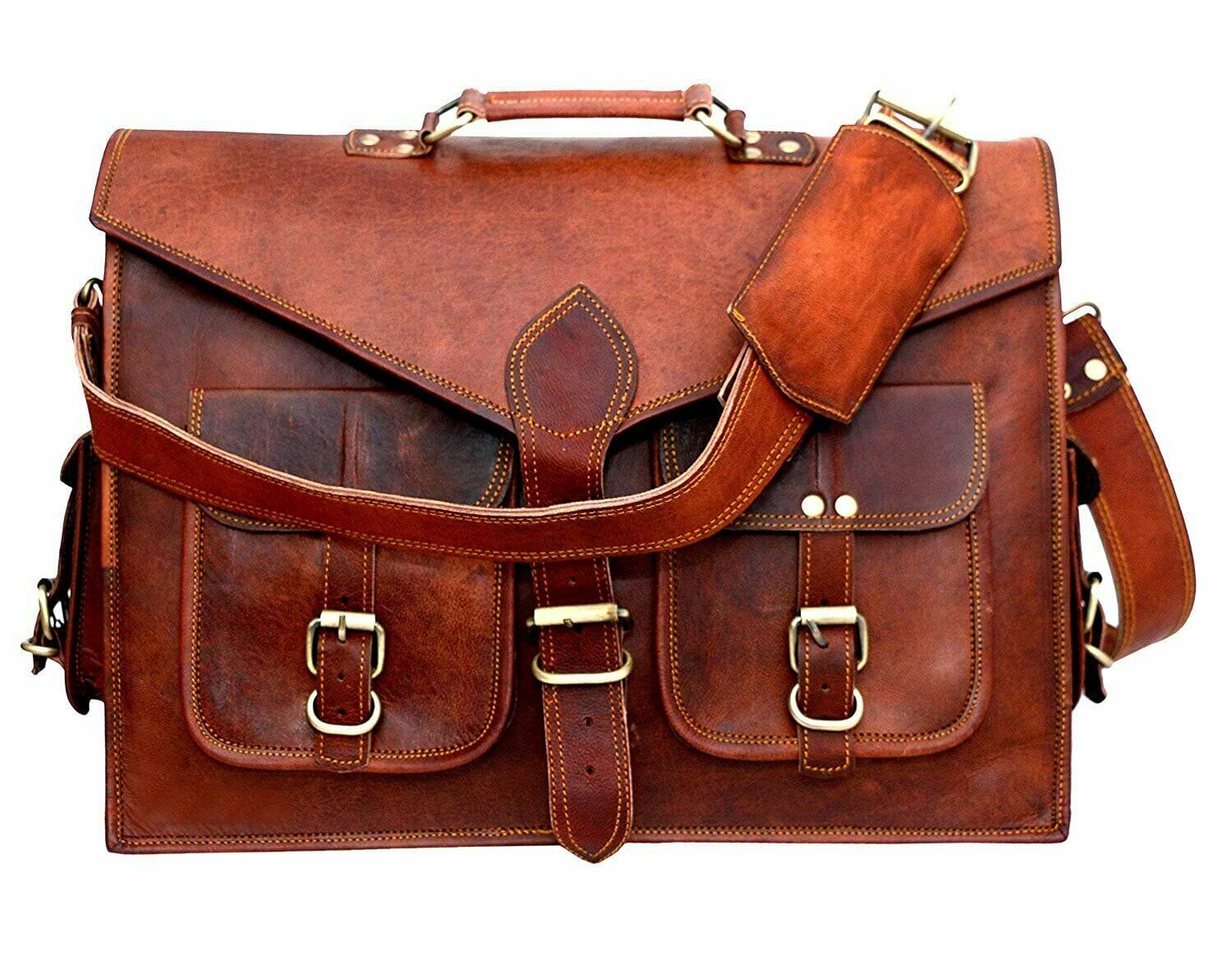 Classy Leather Bags Lawyer Briefcase - Thumbnail 2